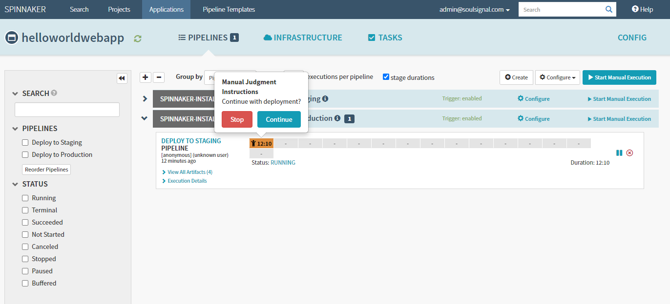 Spinnaker Approve Prod